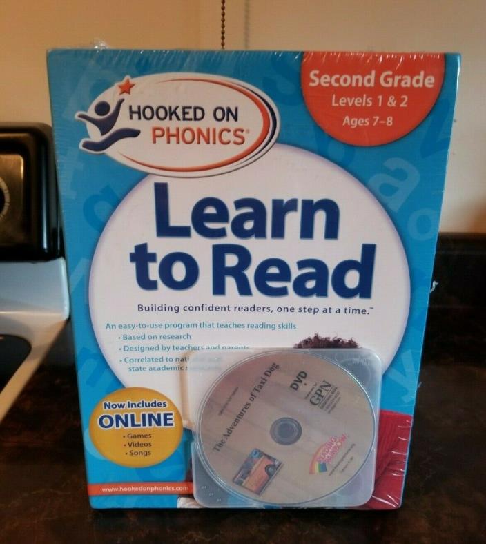 Hooked on Phonics Learn to Read 2nd Grade Edition- Ages 7-8- New in Package!