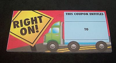 Right On Tickets Awards Trucks Coupons 30 Count 5.5