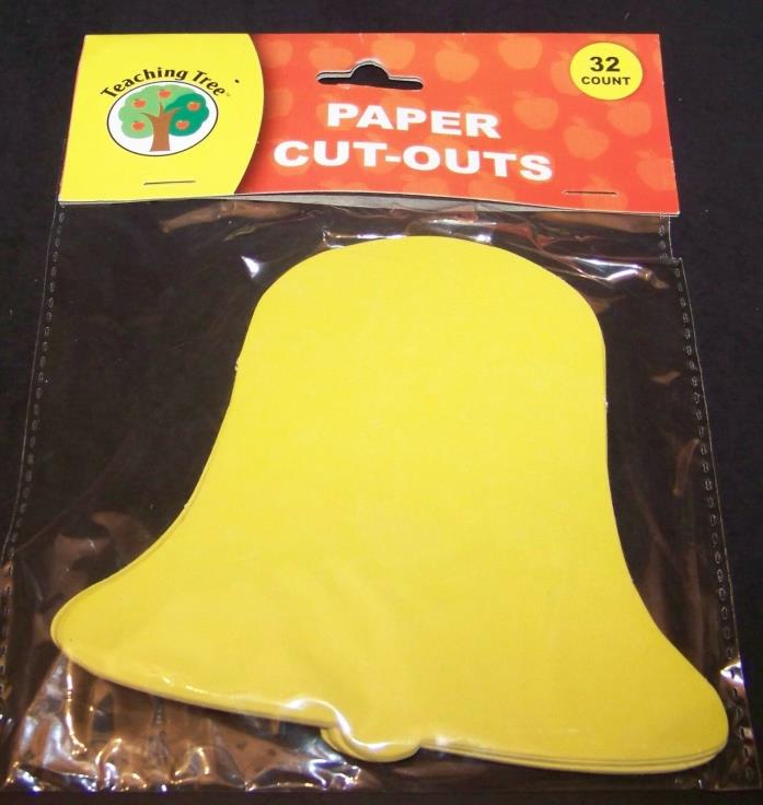 Yellow Bell Paper Cut-outs Die-Cut 32 Ct 4.5