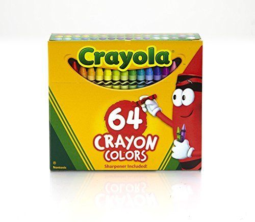 Crayola Crayons 64 Count with Built-in Sharpener 52-0064 (Brand New)
