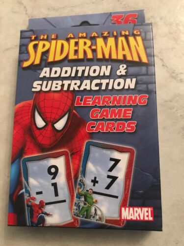 The Amazing Spider-Man Addition & Subtraction learning flash cards