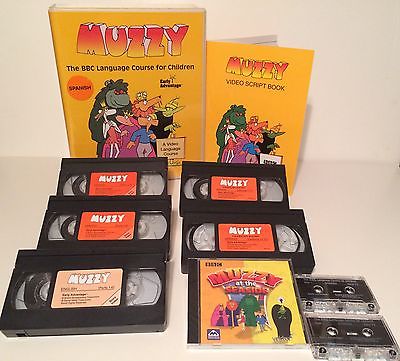 MUZZY Spanish Language VHS Cassettes Early Advantage Homeschool Education BBC