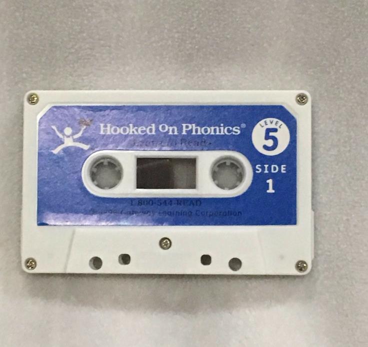 HOOKED ON PHONICS LEVEL 5 - LEARN TO READ - AUDIO CASSETTE TAPE