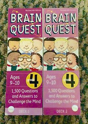 Brain Quest Grade 4 1500 Questions/Answers 4th Edition Ages 9-10