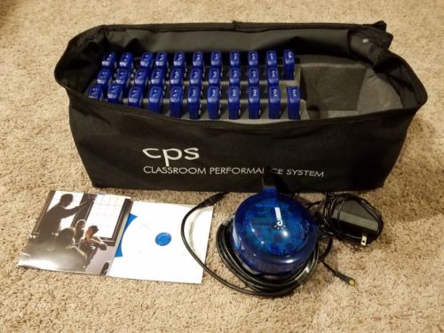 CPS e-Instruction 32 Remotes Receiver Classroom Instruction System w/ Cases