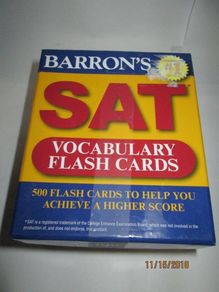 Barron's SAT Vocabulary Flash Cards Copyright 2011