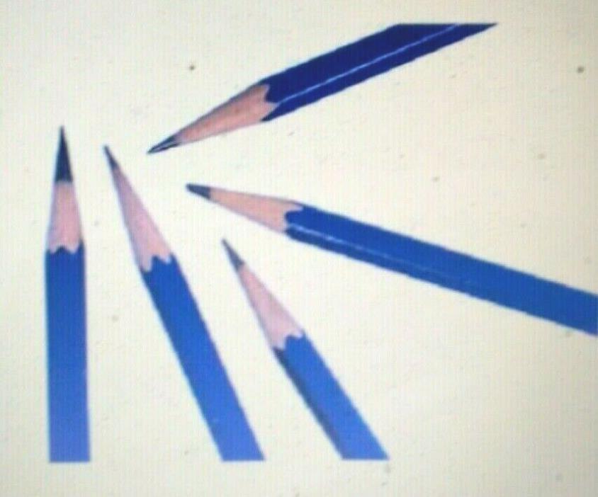 General's Hexagonal Non-Toxic Drawing Pencil, 6H Thin Tip, Blue, Pack of 12