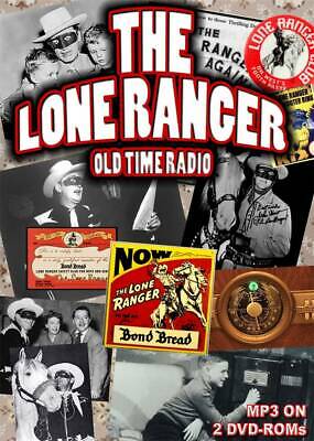 Lone Ranger Old Time Radio 913 episodes mp3 on 2 DVD-ROMS OTR boxed set