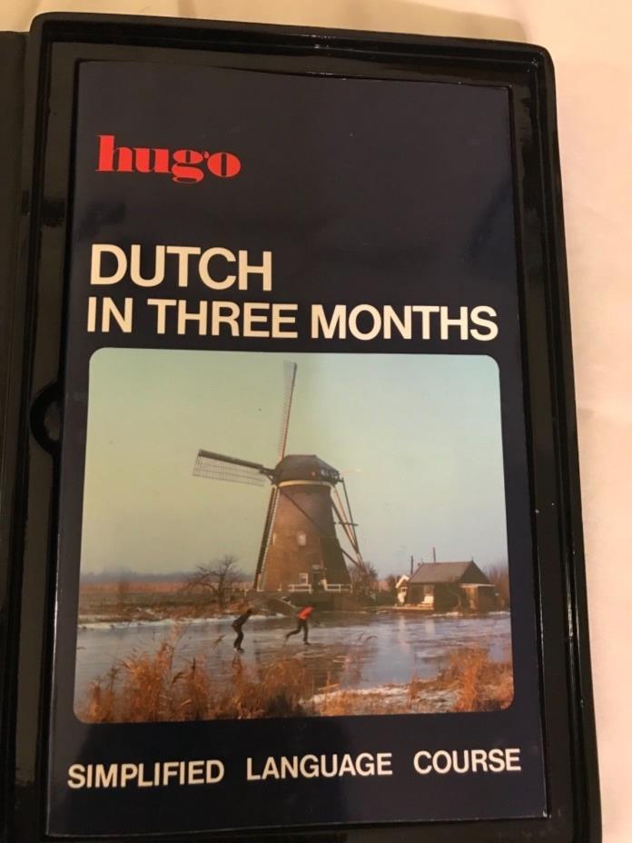 LEARN NOW Hugo Dutch in three months, 4 Cassettes Paperback Book Language Course