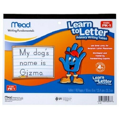 Mead Writing Fundamentals Learn to Letter PK-1  (2) Pack