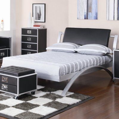 Coaster Home Furnishings Contemporary Full Bed Silver/Black