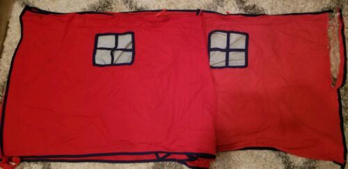 Twin Junior Loft Bed Red Curtain Only Kids Playhouse tent *Please READ*