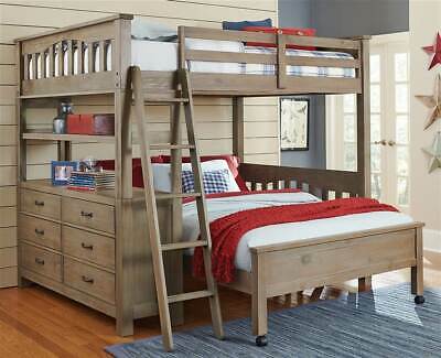 82.25 in. Full Loft Bed with Lower Full Bed [ID 3095439]