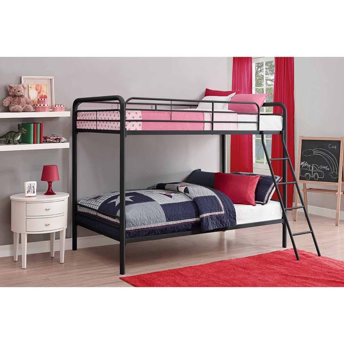 DHP Twin over Twin Metal Bunk Bed Frame, Multiple Colors