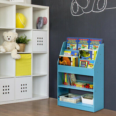 Open Shelves Storage Bookshelf Organizer Durable Wood Modern Design Home Decor