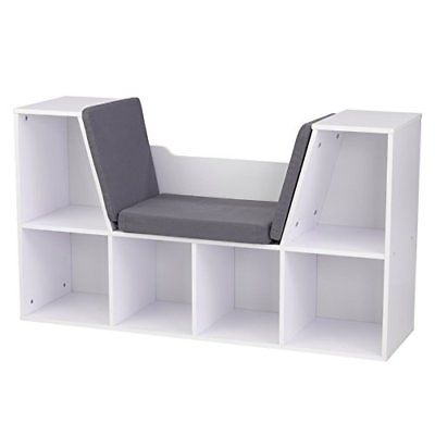 Brand New KidKraft Bookcase with Reading Nook Toy, White