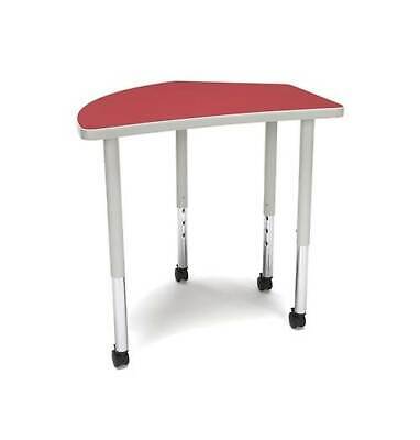 Crescent Standard Table Adjustable Desk in Red [ID 3797584]