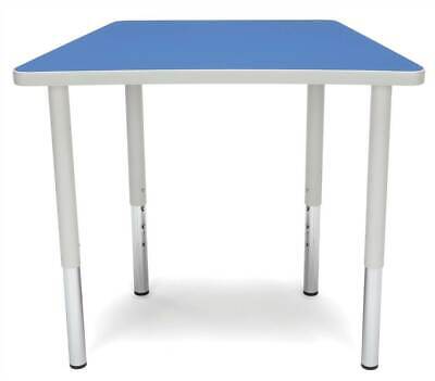Trapezoid Standard Table Adjustable Height Desk in Blue [ID 3797613]