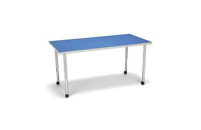 Rectangular Standard Table Adjustable Height Desk in Blue [ID 3797598]