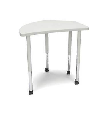 Crescent Standard Table Adjustable Desk in Gray Nebula [ID 3797583]