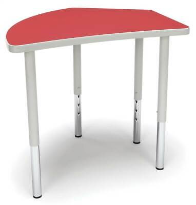Crescent Standard Table Height Adjustable Desk in Red [ID 3797587]