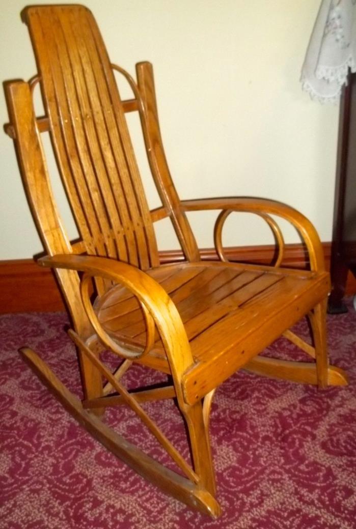 Child's Heirloom Oak Rocking Chair Amish