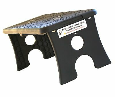 Tip Pee Toe Portable Folding Child Step Stool, Black