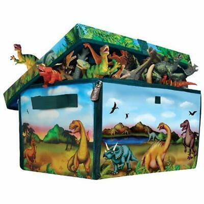 ZipBin Holiday Toy List 160 Dinosaur Collector Box & Play Set W/2 Dinosaurs