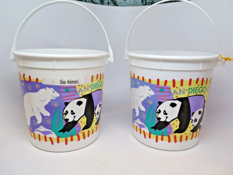 Storage Crafts Toy Tote Zoo Sand Container Bucket Animal Organize Wild SD Lot2