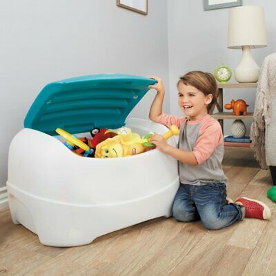 Little Tikes Play N Store Toy Chest, White