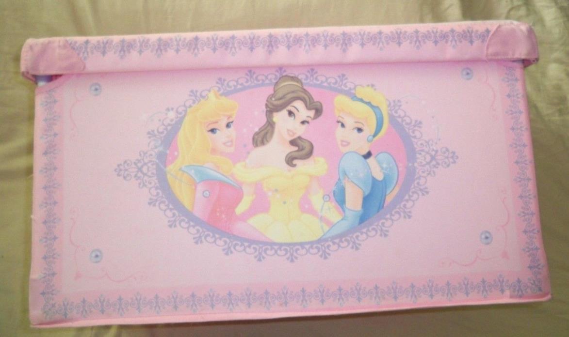 Disney Princess Fabric Toy Box*Metal Frame*Cinderella*Aurora*Belle