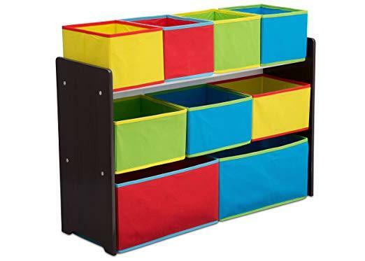 Delta Children Deluxe Multi-Bin Toy Organizer with Storage Bins