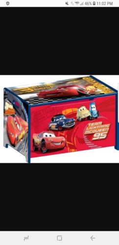 *RARE* Out Of Production Collectible DISNEY PIXAR Cars Kids Toy Box ToyBox