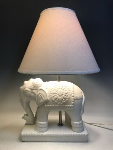 Pottery Barn Kids White Elephant Table Lamp