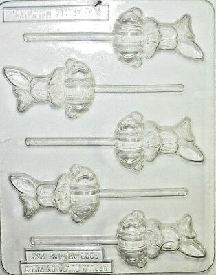 Easter Buny lollipop with egg mold plastic candy molds chocolate making