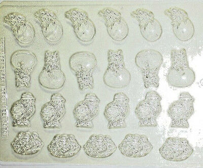 Easter Variety Bite Size plastic candy molds  chocolate making favors 501