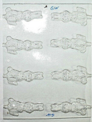 Easter Bunny lollipop 8 pops mold plastic candy molds chocolate making