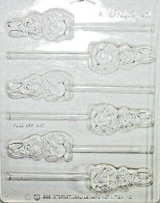 Easter Bunnies lollipop  mold plastic candy molds  chocolate making favors 471