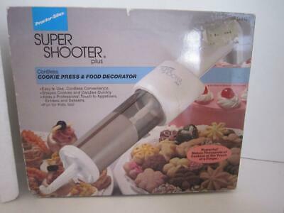 NEW! PROCTOR SILEX CORDLESS SUPER SHOOTER PLUS ELECTRIC COOKIE CANAPE PRESS
