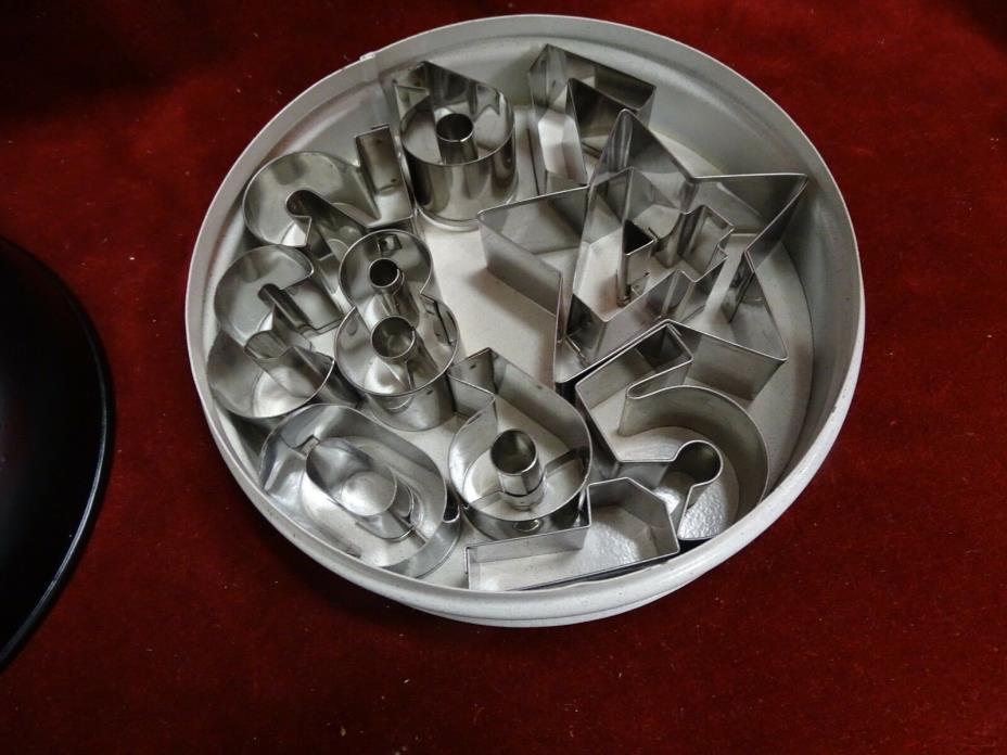 11 pcs/set 0-9 Number Cookie Cutter Stainless Steel Cookies biscuit Mold in tin