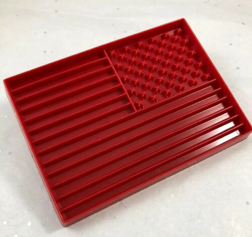Red Plastic USA FLAG Cookie Cutter TUPPERWARE Ck21