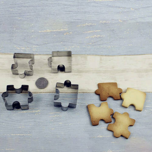 Toast 4PCS Set DIY Stainless Steel Puzzle Cake Biscuit Mold Cookies