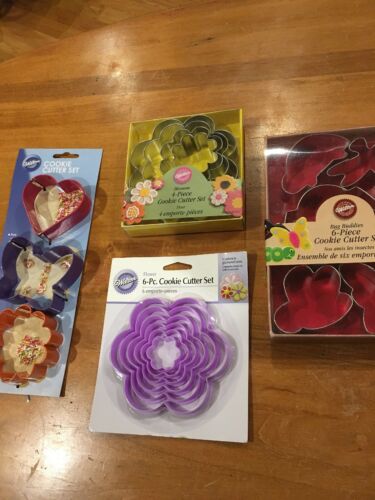 Lot Of 4 Misc Cookie Cutter Sets Wilton New in packages