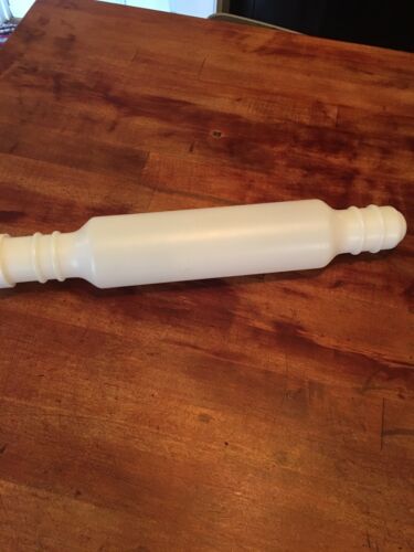 Vintage Tupperware Rolling Pin Fill N Chill Classic Plastic White Sheer With Lid