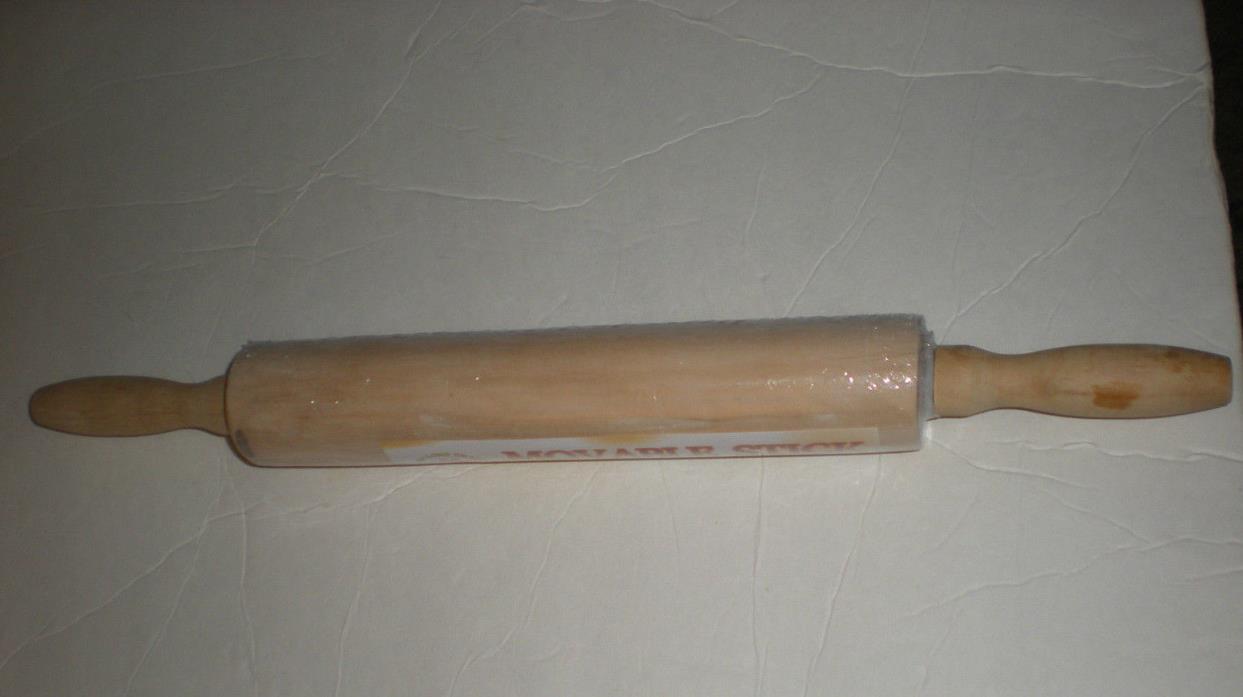 Wooden Rolling Pin with Movable Stick - 17 inches Long - NEW