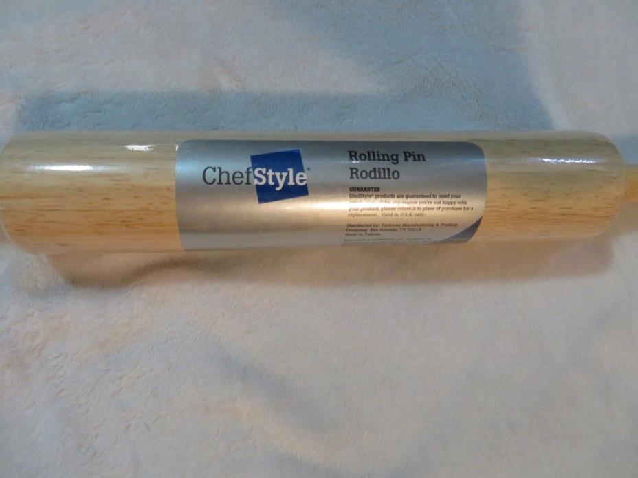 Chefstyle Wood Rolling Pin, Sealed 17
