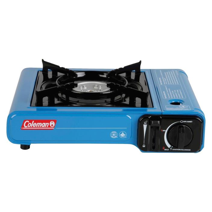 New Coleman 1-Burner Table Top Butane Gas Stove with Case