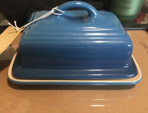 Le Creuset Covered Butter Dish/ Stoneware Marine Blue
