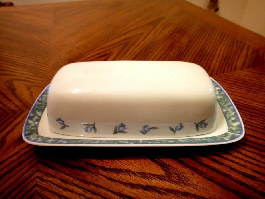 COVENTRY BLUE by CITATION Covered Butter Dish