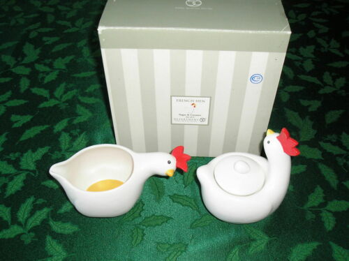 Dept 56 Sugar & Creamer- French Hen- For  Holidays, Special Days,Every Day